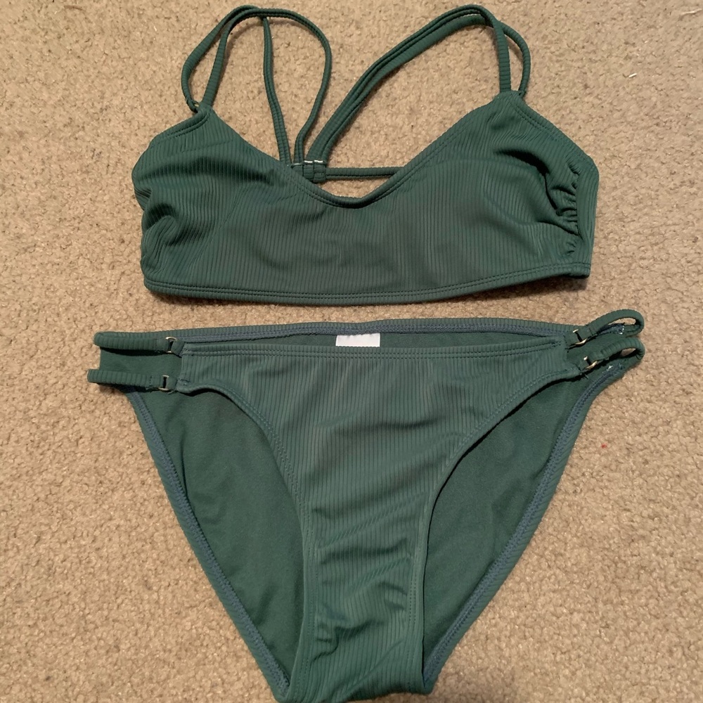 Dark green bikini